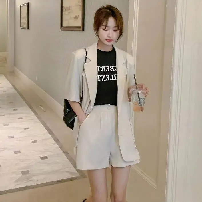 Green Korean Style 2-Piece Women Suit Set - Image 8