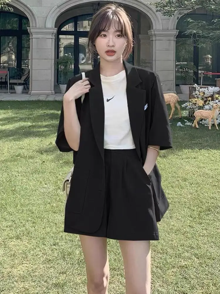 Green Korean Style 2-Piece Women Suit Set — feature 18