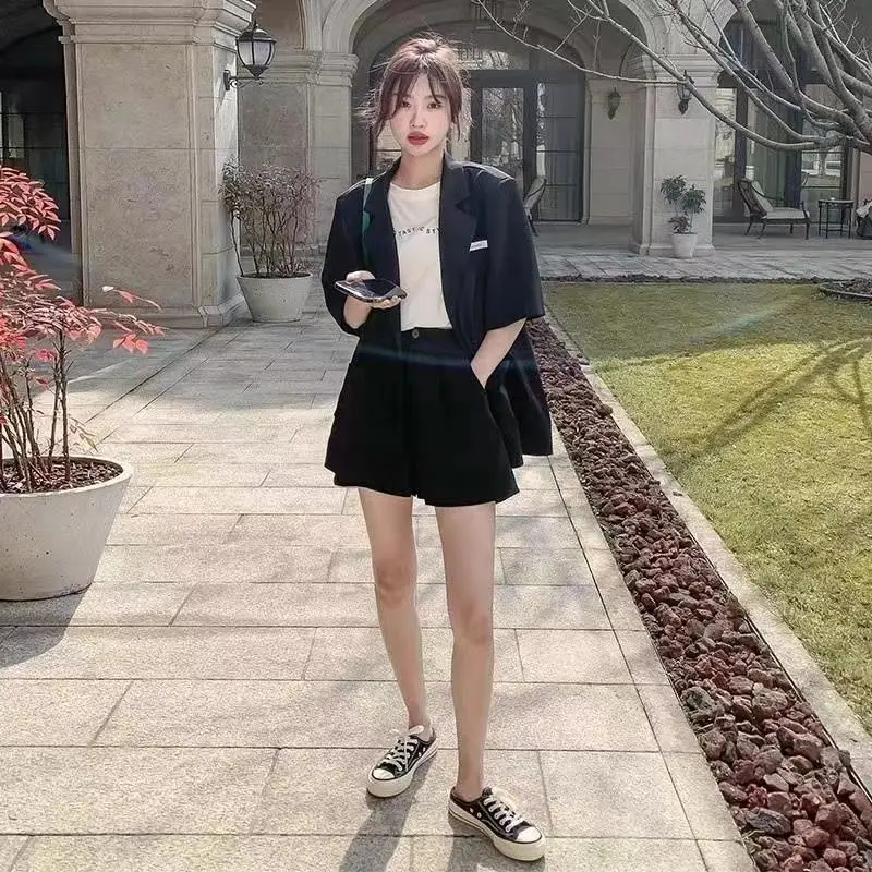 Green Korean Style 2-Piece Women Suit Set — feature 21