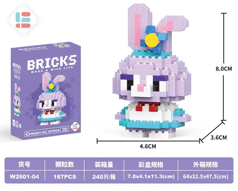 W2601-04 Mini Dieter Rabbit 187PCs