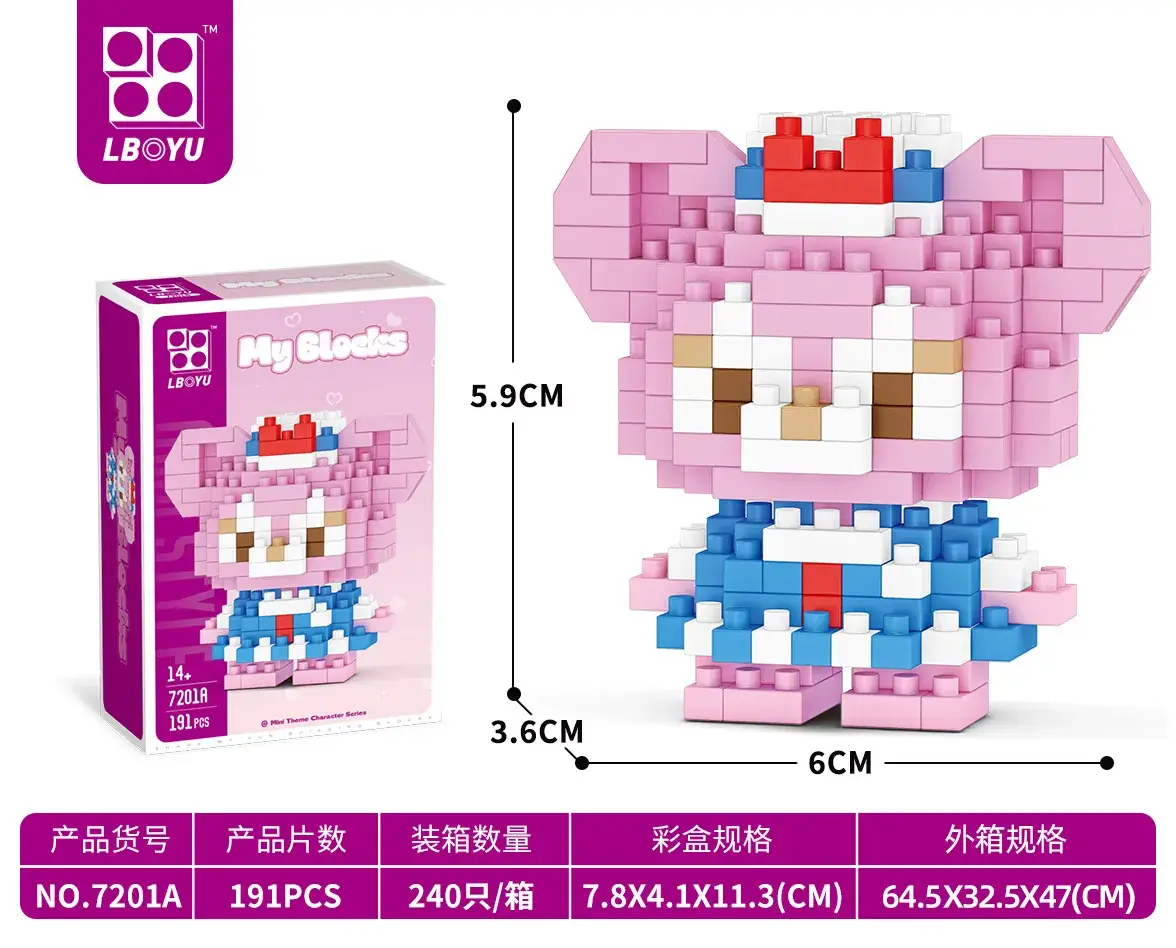 7201A Mini Rose Bear