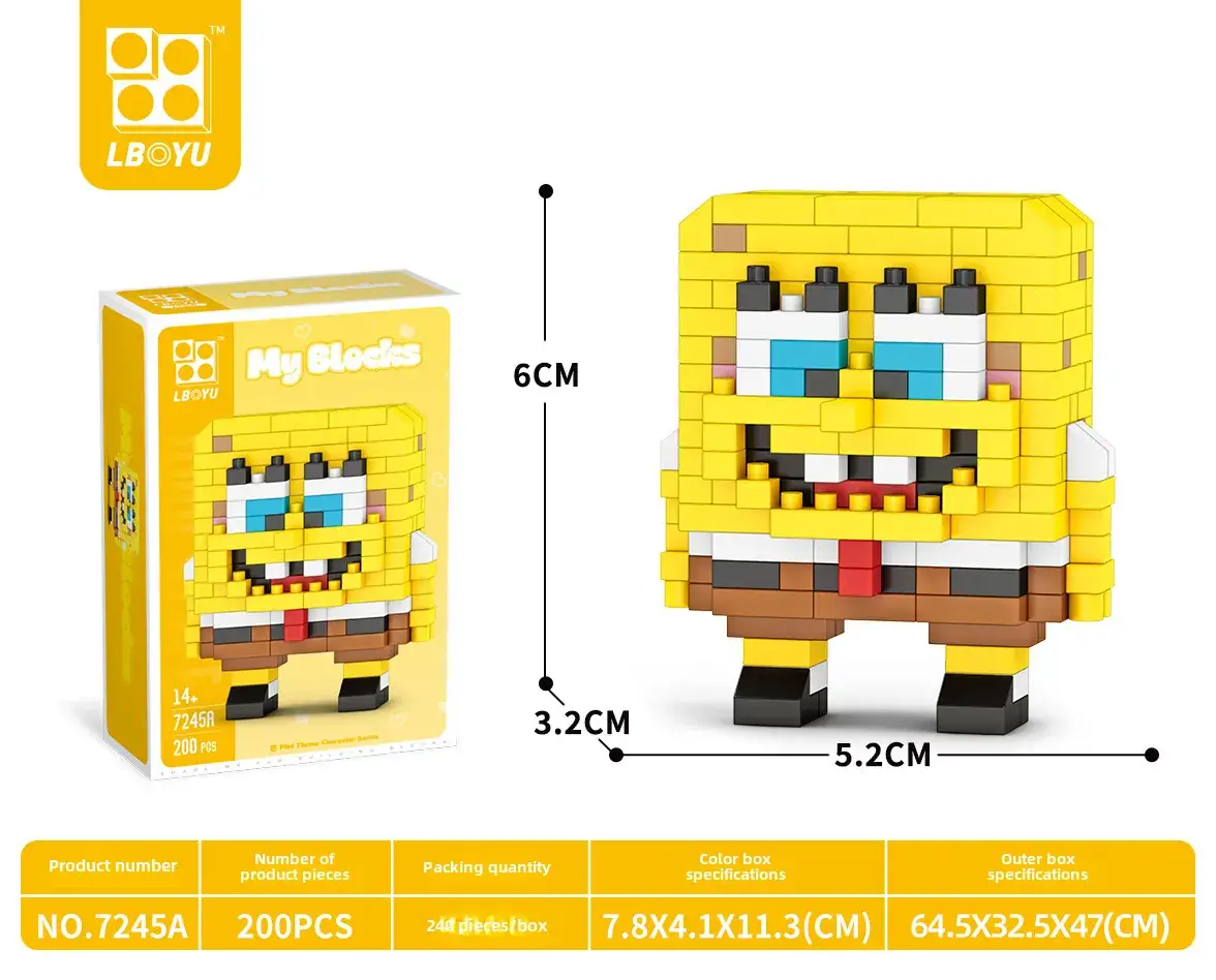 Cute Cartoon Puzzle Building Blocks for Kids