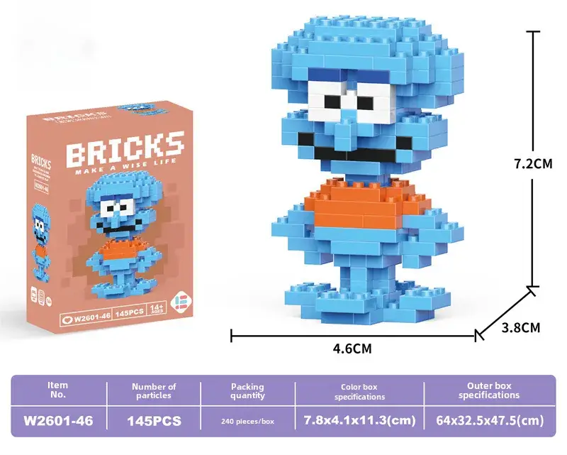 Cute Cartoon Puzzle Building Blocks for Kids