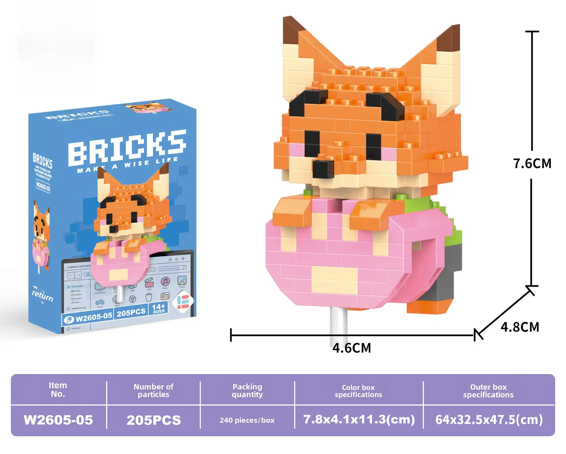 Cute Cartoon Puzzle Building Blocks for Kids