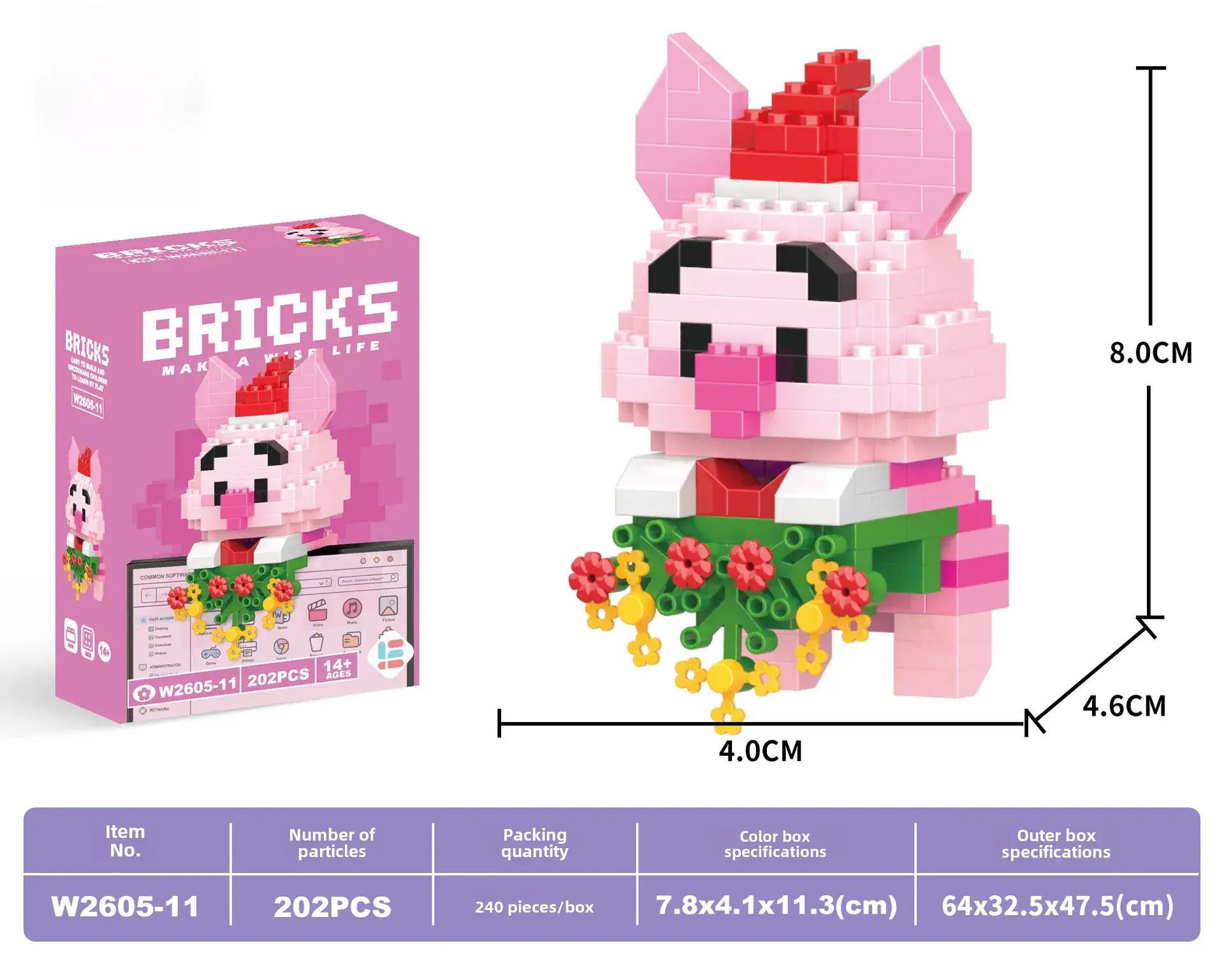 Cute Cartoon Puzzle Building Blocks for Kids