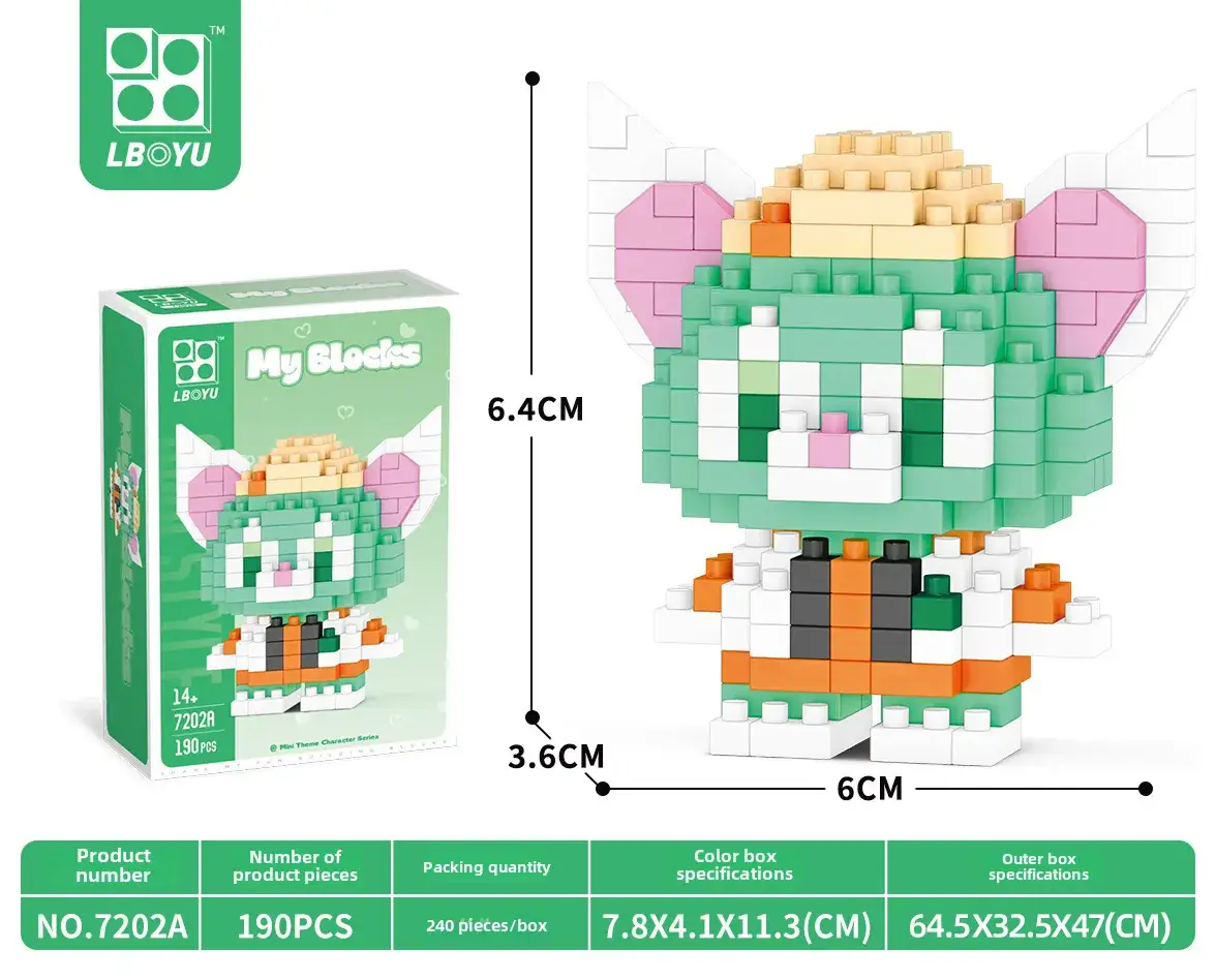 Cute Cartoon Puzzle Building Blocks for Kids