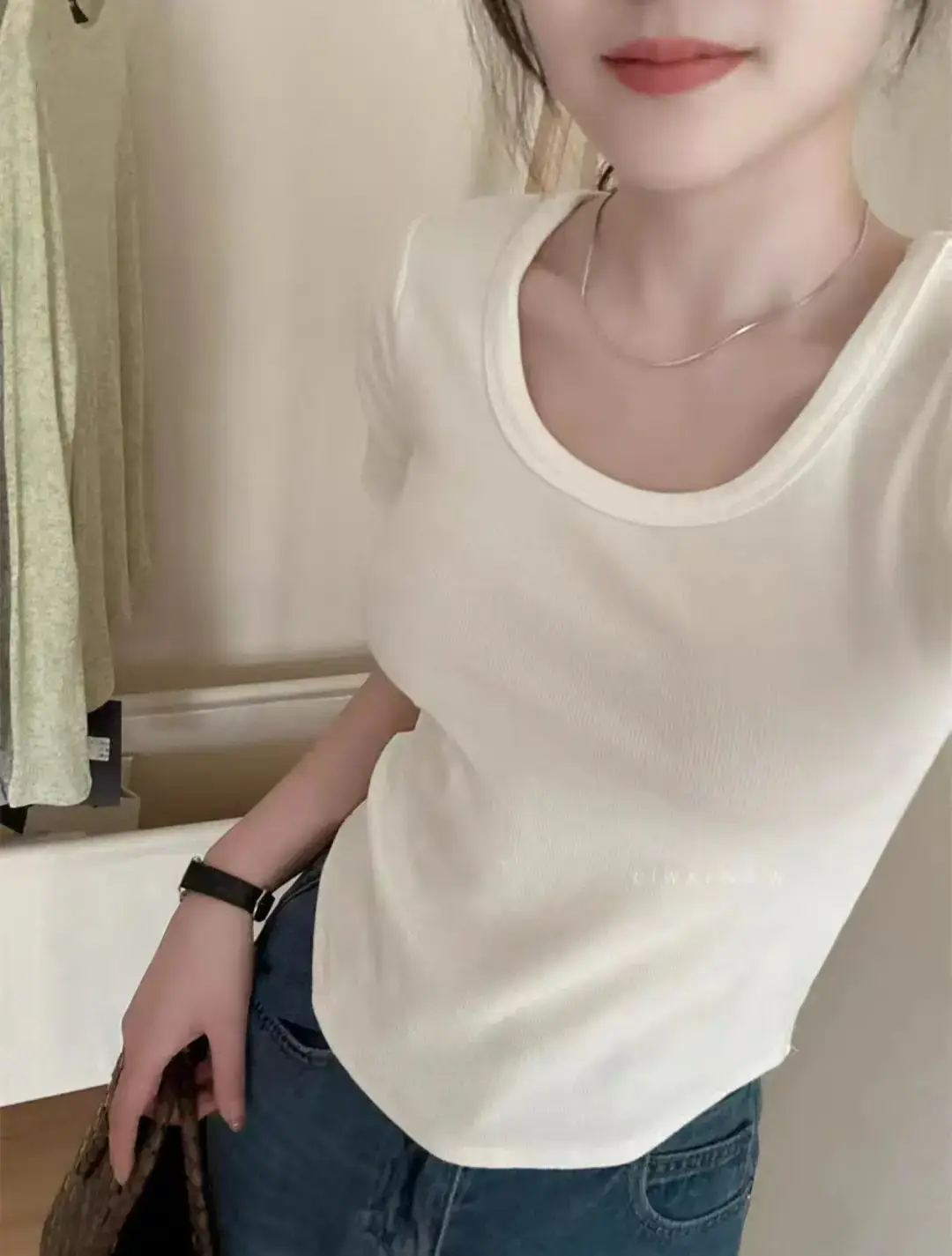 Women Black Tight Short Top Summer 2023 - Image 8