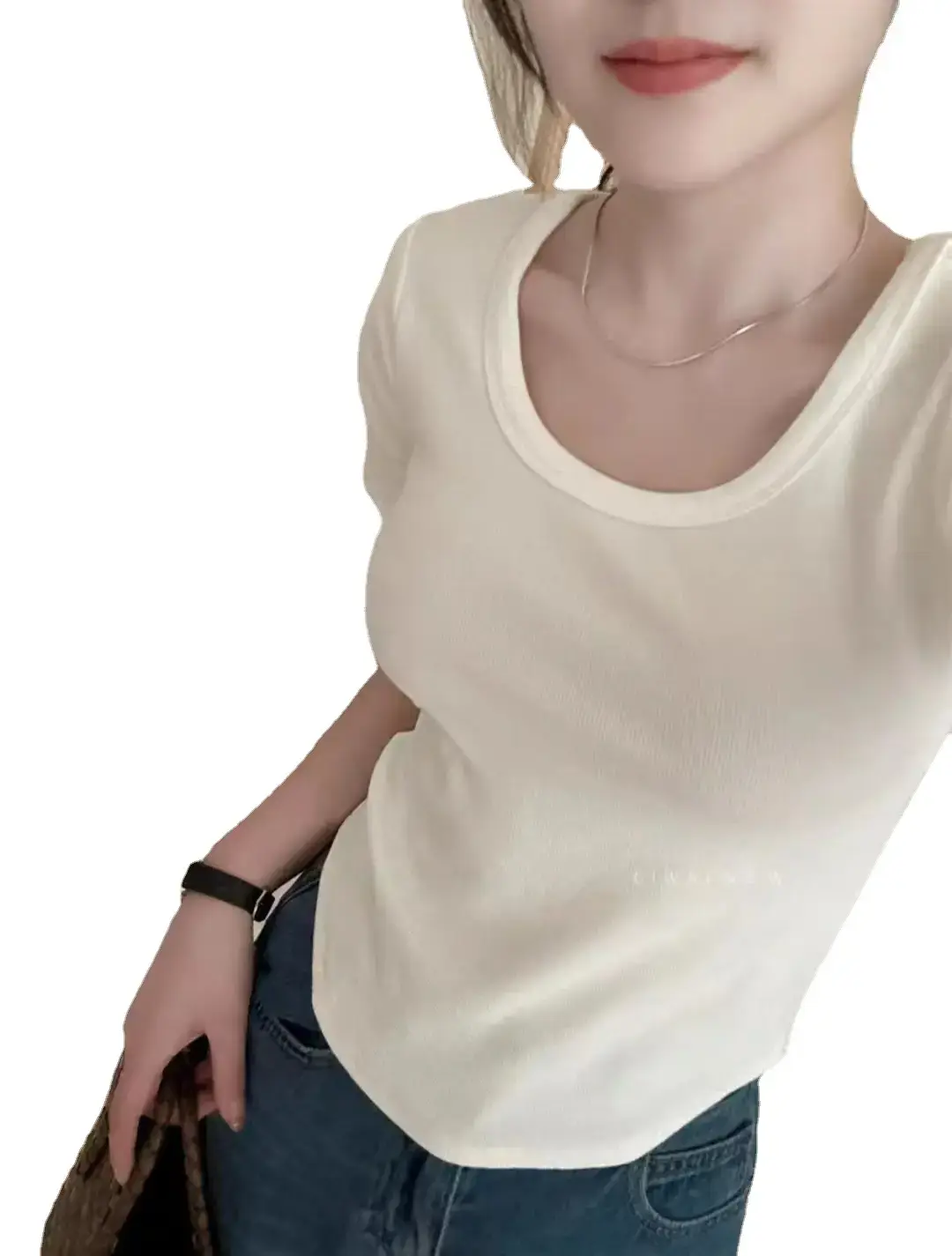 Women Black Tight Short Top Summer 2023 - Image 9