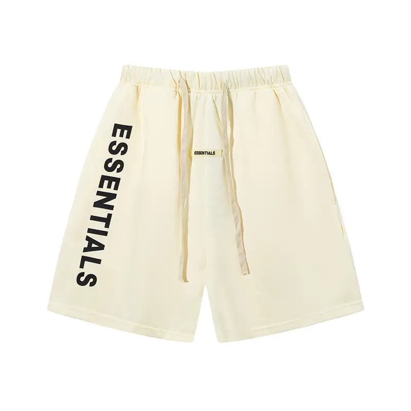 Men White Double Line ESSENTIALS Shorts
