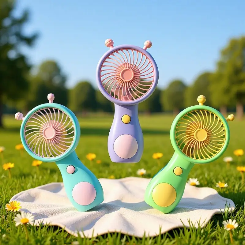 Cute snail handheld small fan mini student usb charging fan outdoor pocket small gift fan
