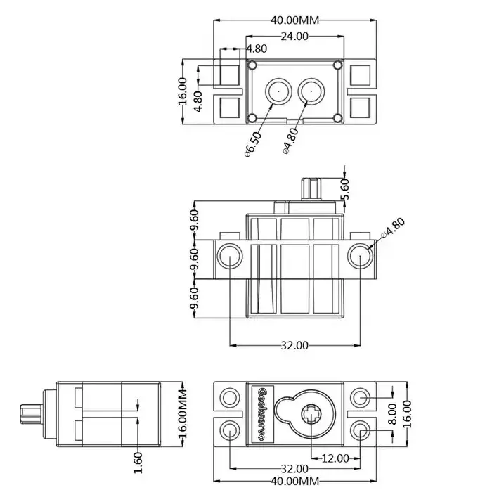 Geekservo 270 Degree Servo Motor for Kids Building Blocks