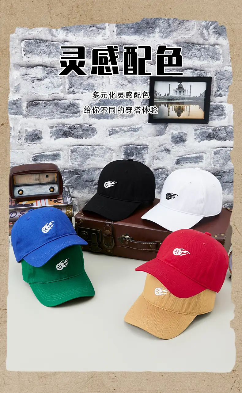 2025 Summer Cotton Ball Caps Women Men Trendy Embroidered — feature 12