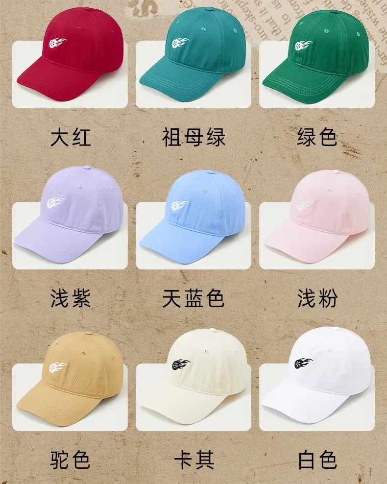 2025 Summer Cotton Ball Caps Women Men Trendy Embroidered — feature 17