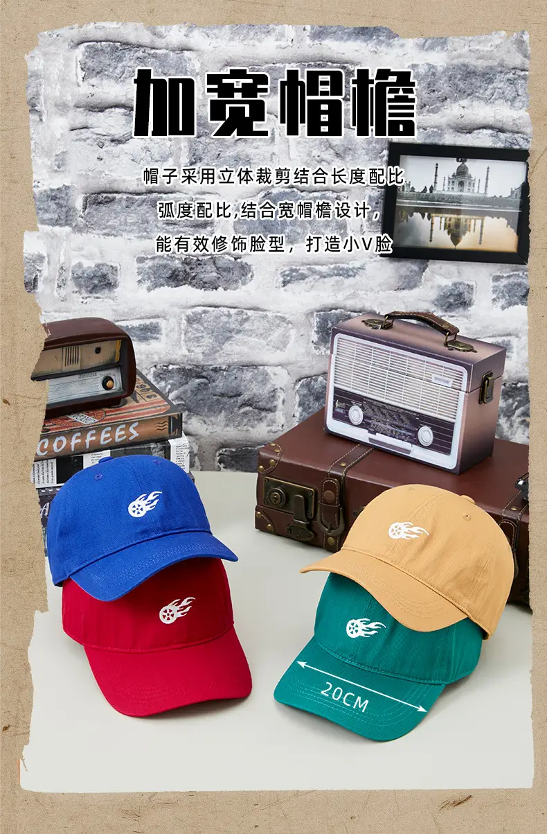2025 Summer Cotton Ball Caps Women Men Trendy Embroidered — feature 7