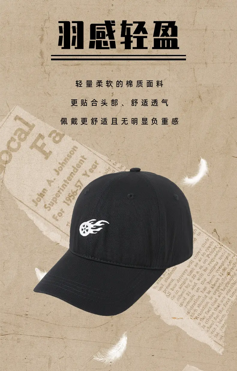 2025 Summer Cotton Ball Caps Women Men Trendy Embroidered — feature 9