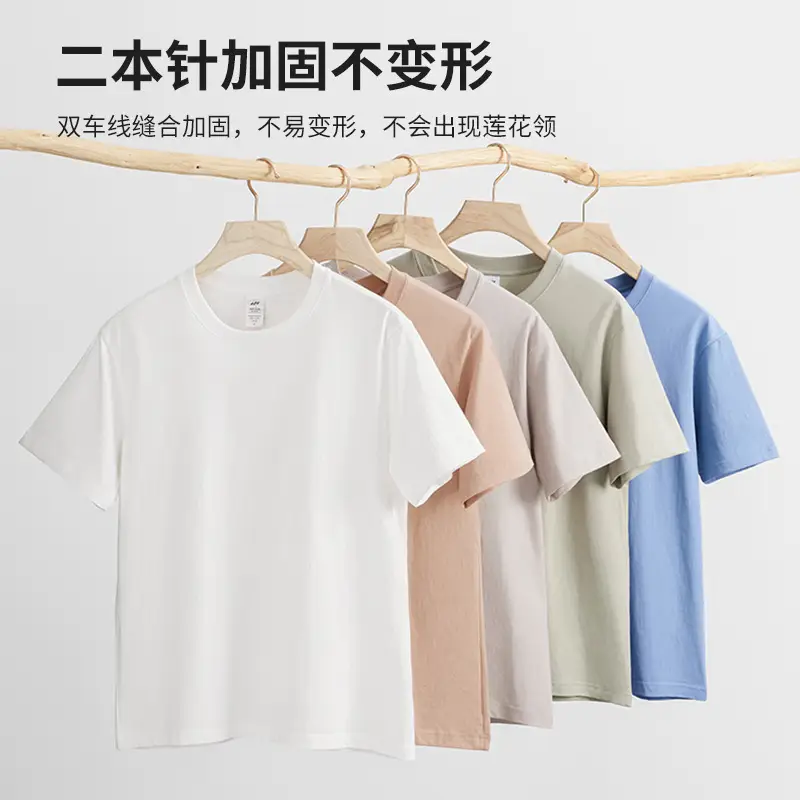 2025 Pure Cotton Navy Round Neck T-Shirt - Image 15