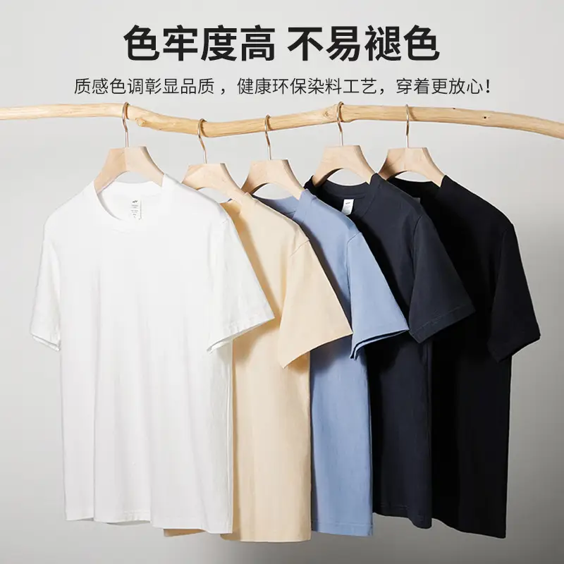 2025 Pure Cotton Navy Round Neck T-Shirt - Image 16