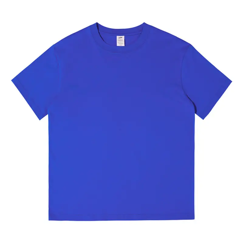 2025 Pure Cotton Navy Round Neck T-Shirt - Image 2