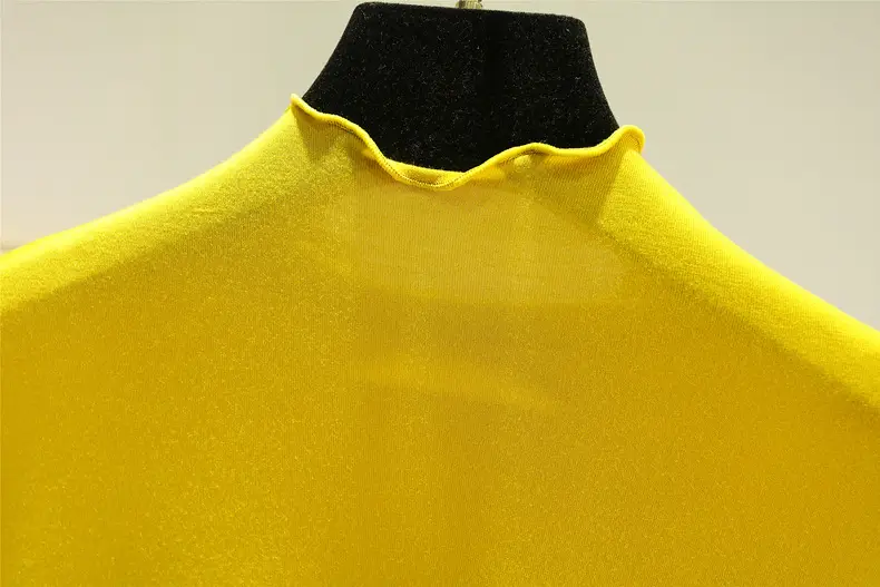 Women's Yellow Modal Muffel T-Shirt Half Sleeve — feature 10