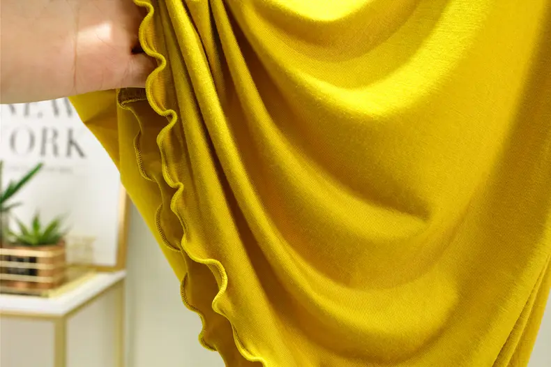 Women's Yellow Modal Muffel T-Shirt Half Sleeve — feature 11