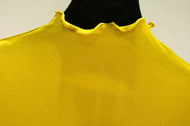 Women's Yellow Modal Muffel T-Shirt Half Sleeve — feature 15