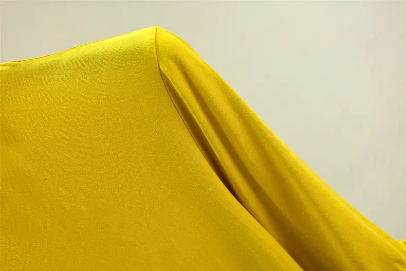 Women's Yellow Modal Muffel T-Shirt Half Sleeve — feature 16
