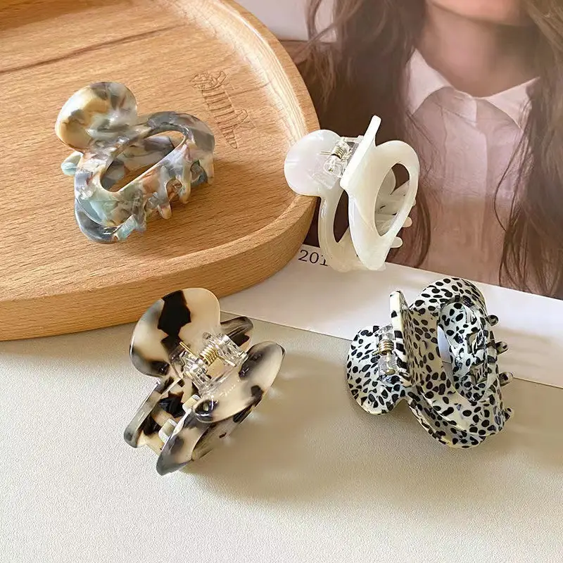 French Acetate Hairpin Retro Hawksbill Color Medium Hair Clip - Image 67