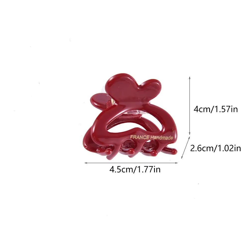 French Acetate Hairpin Retro Hawksbill Color Medium Hair Clip — feature 17