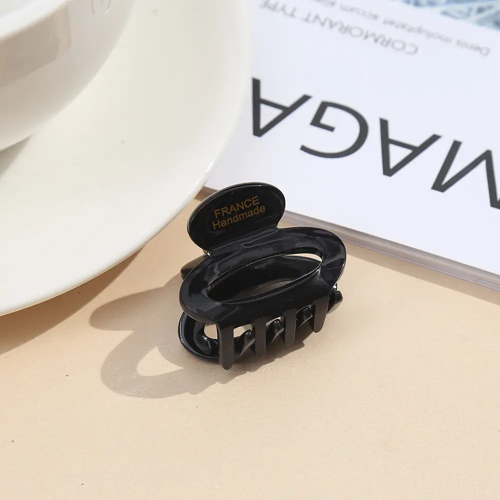 French Acetate Hairpin Retro Hawksbill Color Medium Hair Clip - Image 11