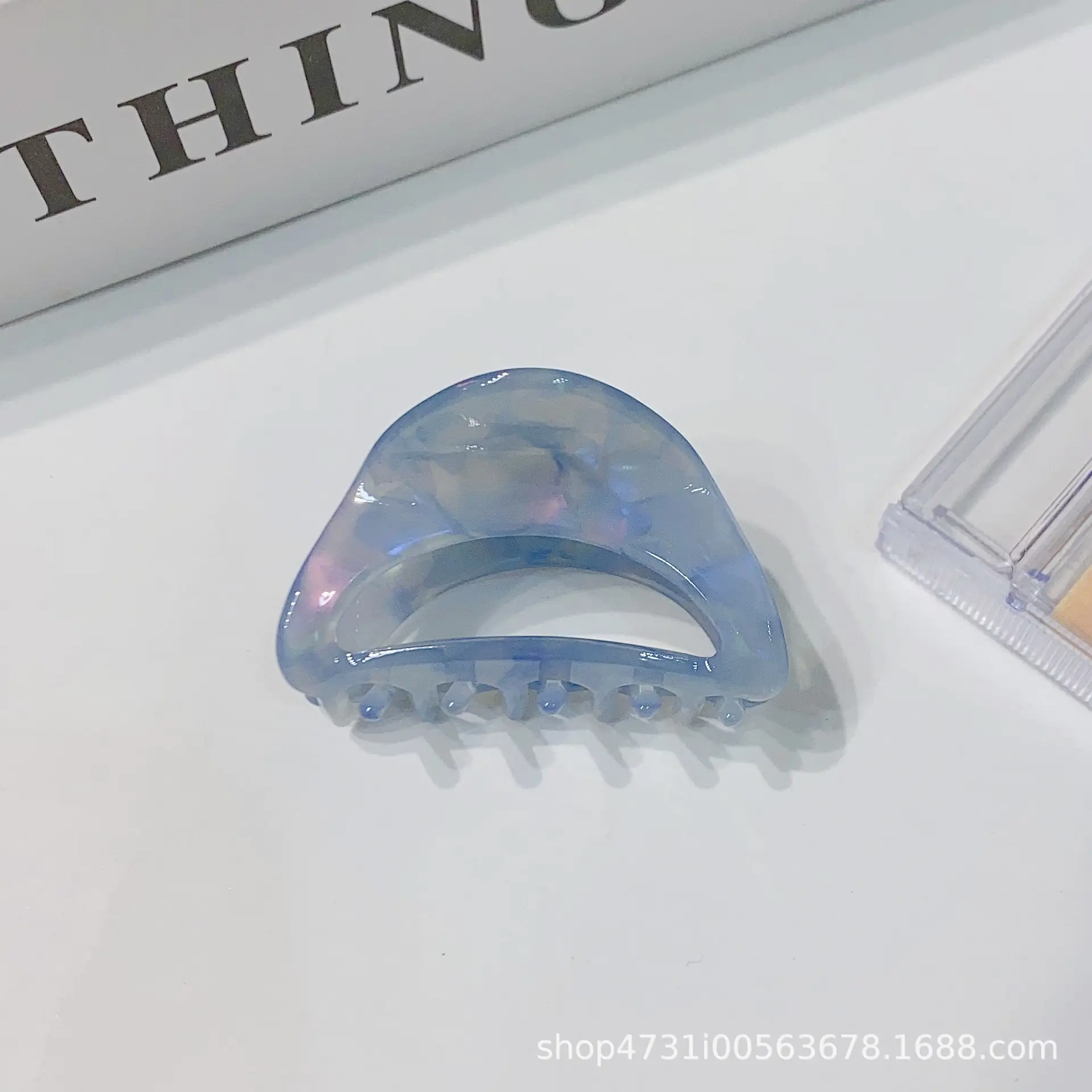 French Acetate Hairpin Retro Hawksbill Color Medium Hair Clip - Image 19