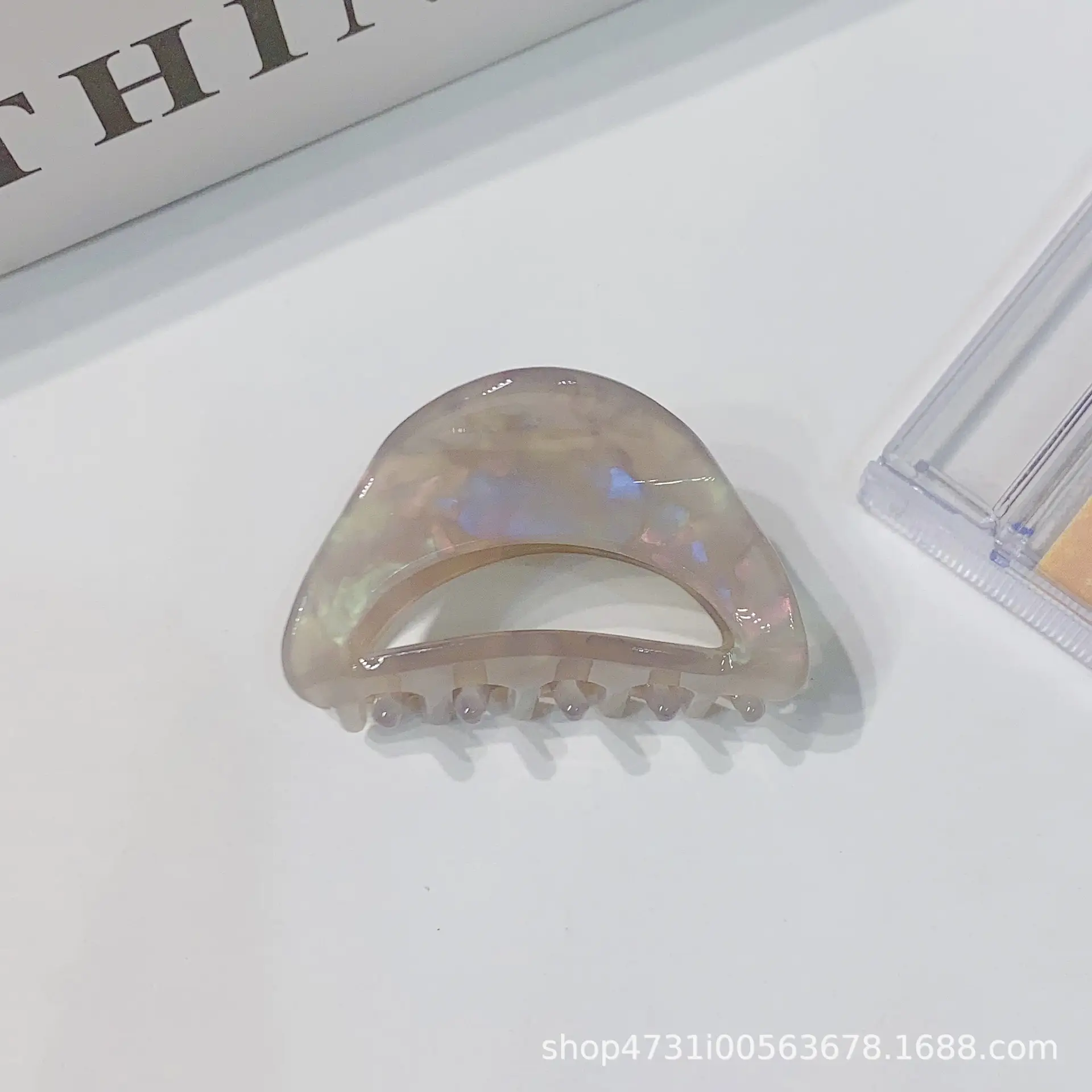 French Acetate Hairpin Retro Hawksbill Color Medium Hair Clip - Image 20
