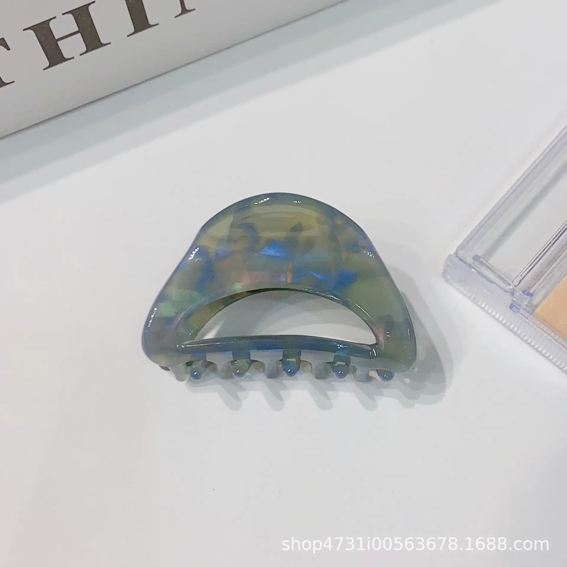 French Acetate Hairpin Retro Hawksbill Color Medium Hair Clip - Image 22