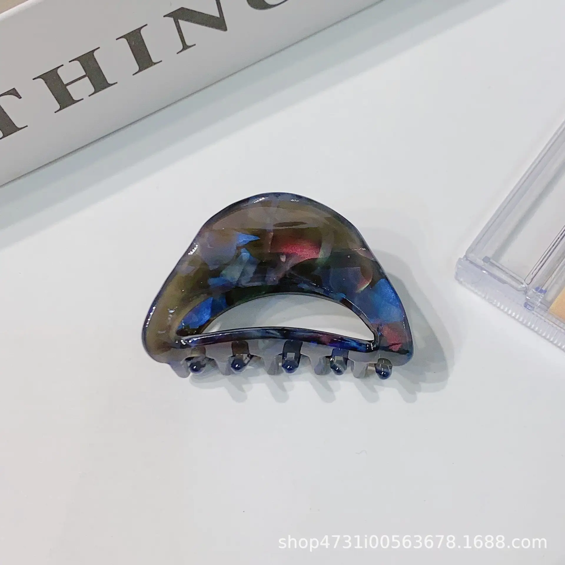 French Acetate Hairpin Retro Hawksbill Color Medium Hair Clip - Image 24