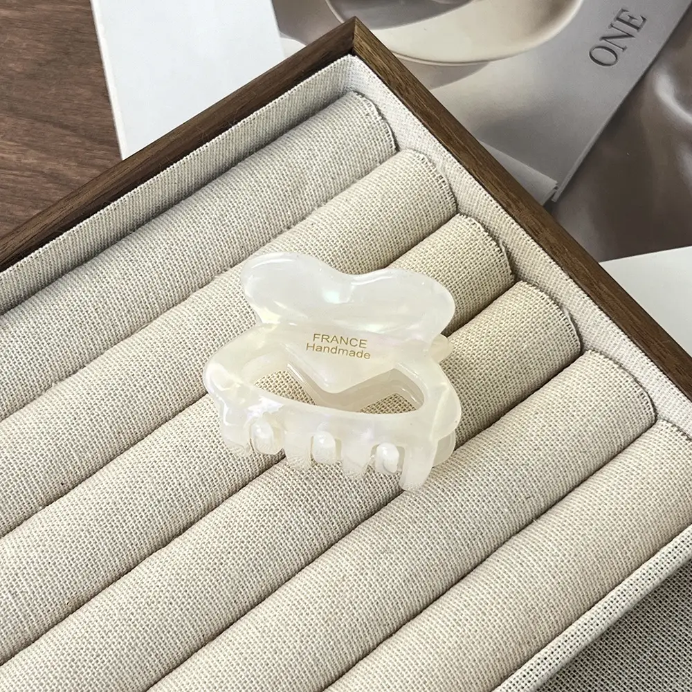 French Acetate Hairpin Retro Hawksbill Color Medium Hair Clip - Image 29