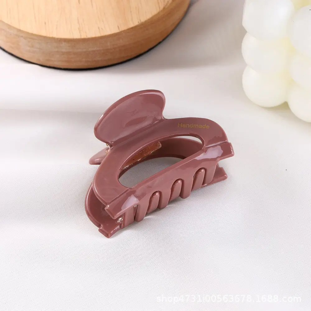 French Acetate Hairpin Retro Hawksbill Color Medium Hair Clip - Image 34
