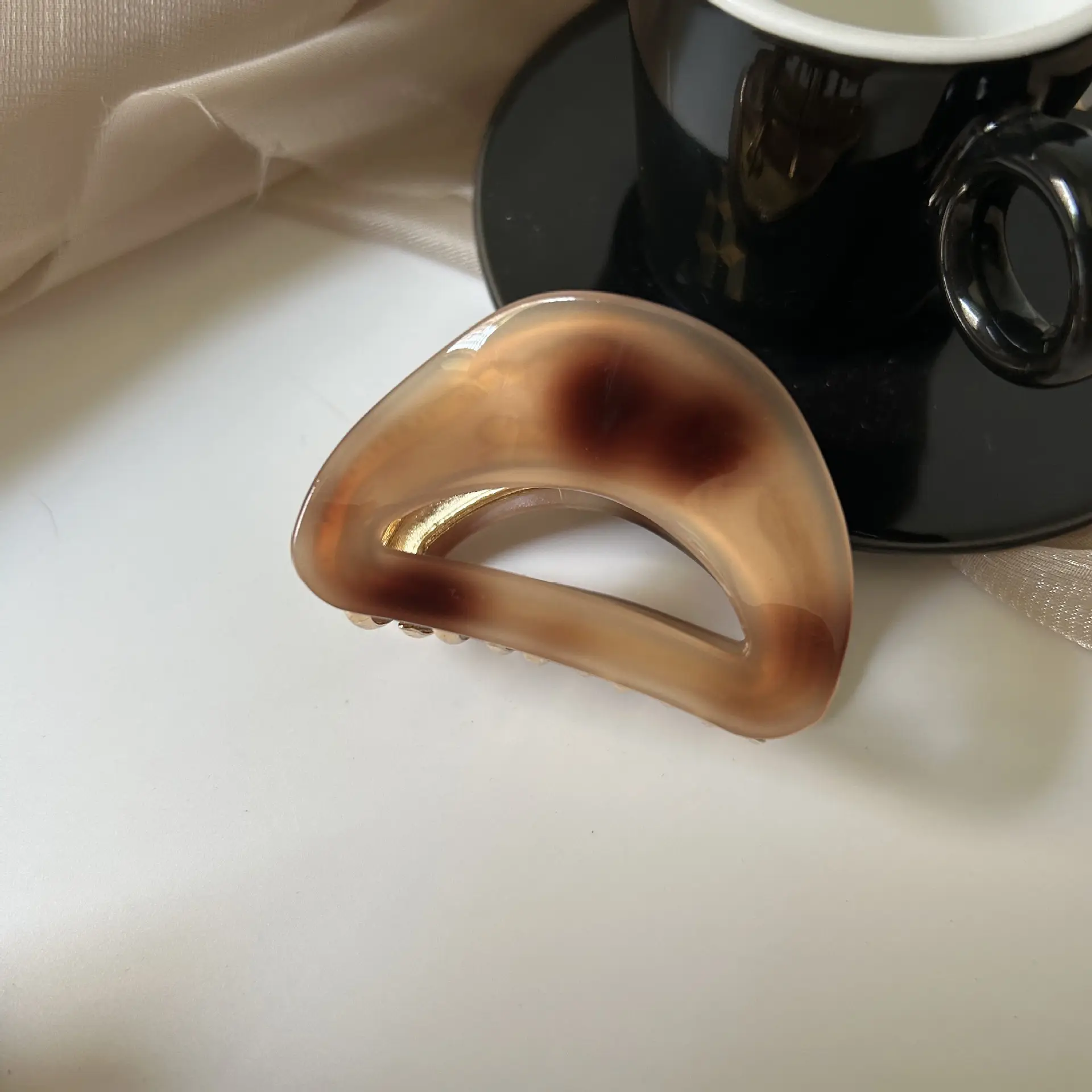 French Acetate Hairpin Retro Hawksbill Color Medium Hair Clip - Image 35