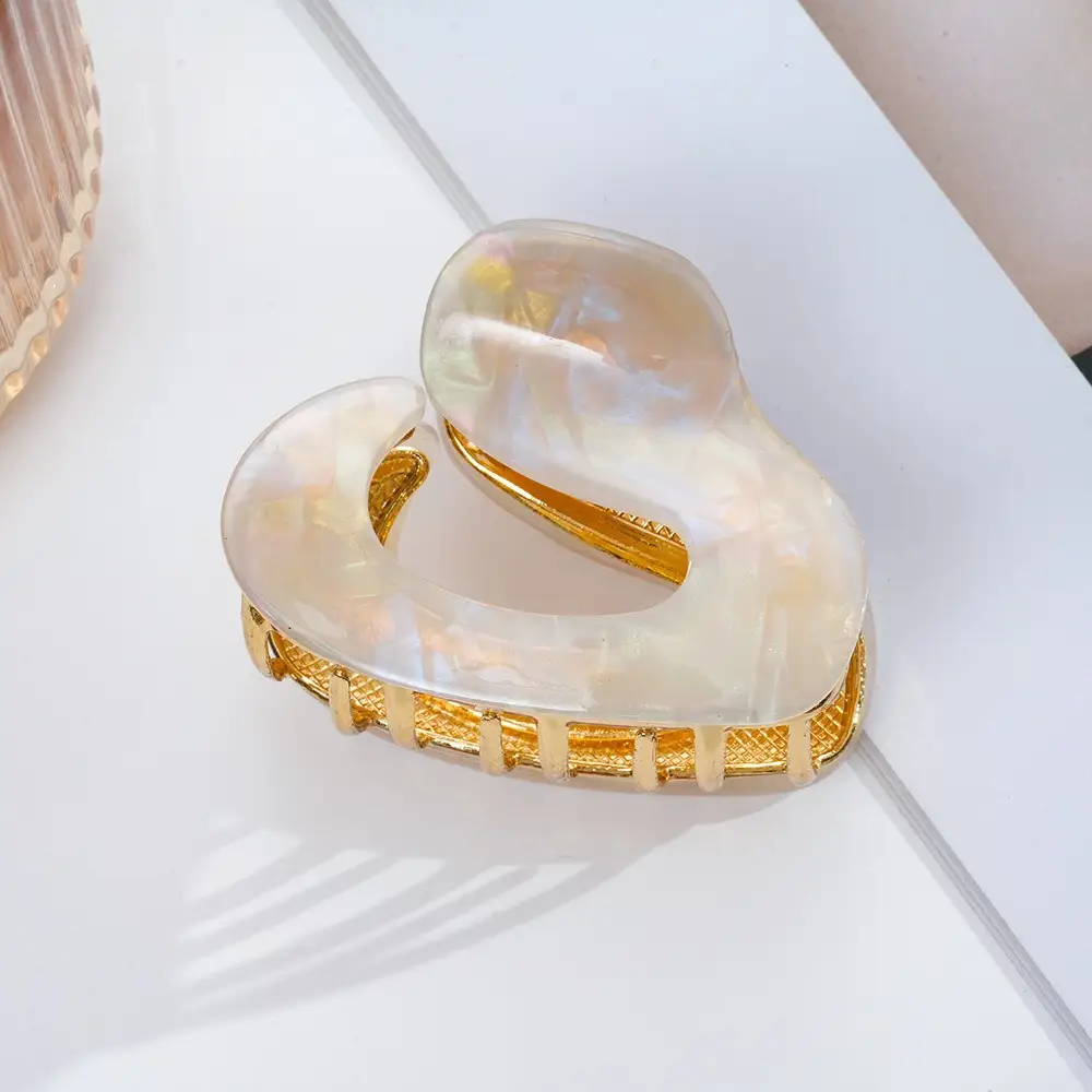 French Acetate Hairpin Retro Hawksbill Color Medium Hair Clip - Image 39