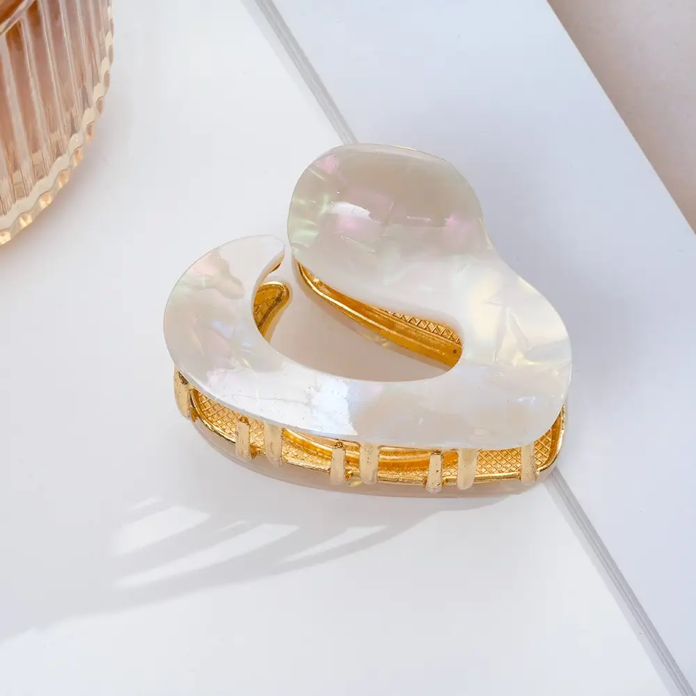 French Acetate Hairpin Retro Hawksbill Color Medium Hair Clip - Image 40