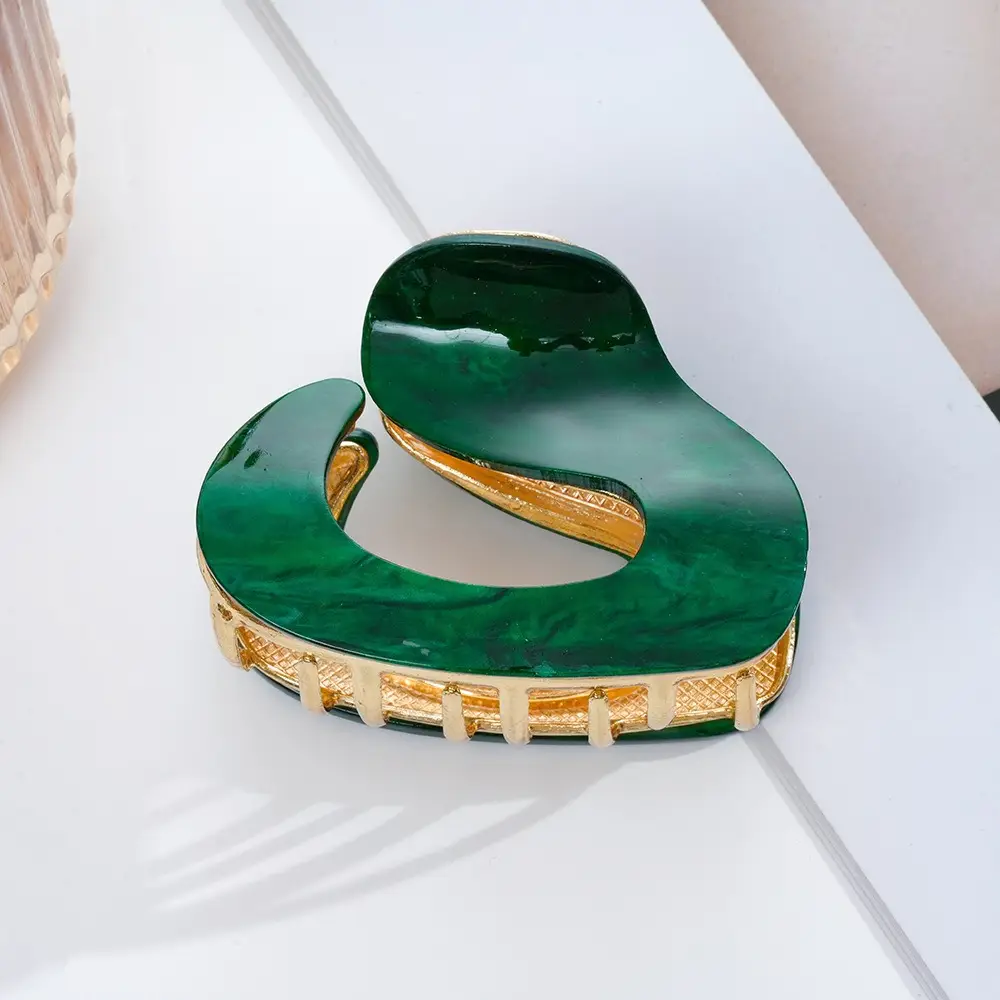French Acetate Hairpin Retro Hawksbill Color Medium Hair Clip - Image 42