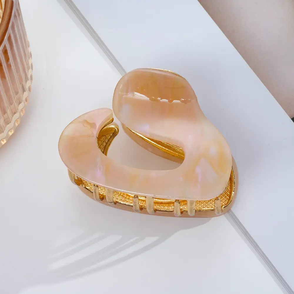 French Acetate Hairpin Retro Hawksbill Color Medium Hair Clip - Image 43
