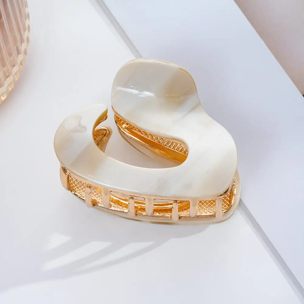 French Acetate Hairpin Retro Hawksbill Color Medium Hair Clip - Image 44
