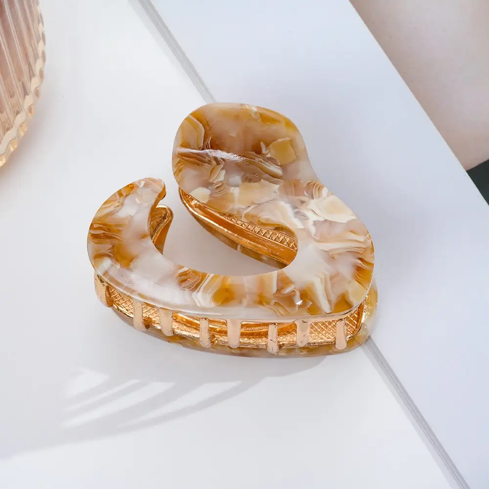 French Acetate Hairpin Retro Hawksbill Color Medium Hair Clip - Image 47