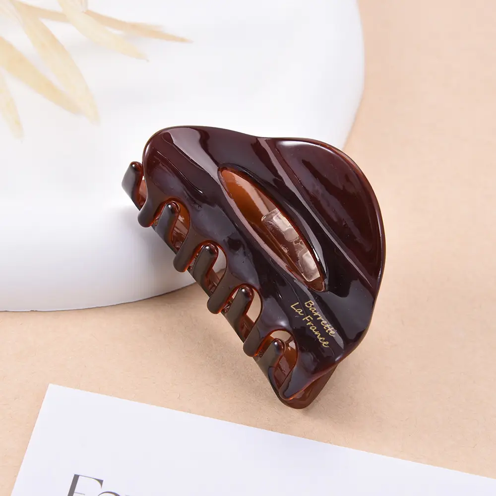French Acetate Hairpin Retro Hawksbill Color Medium Hair Clip - Image 50