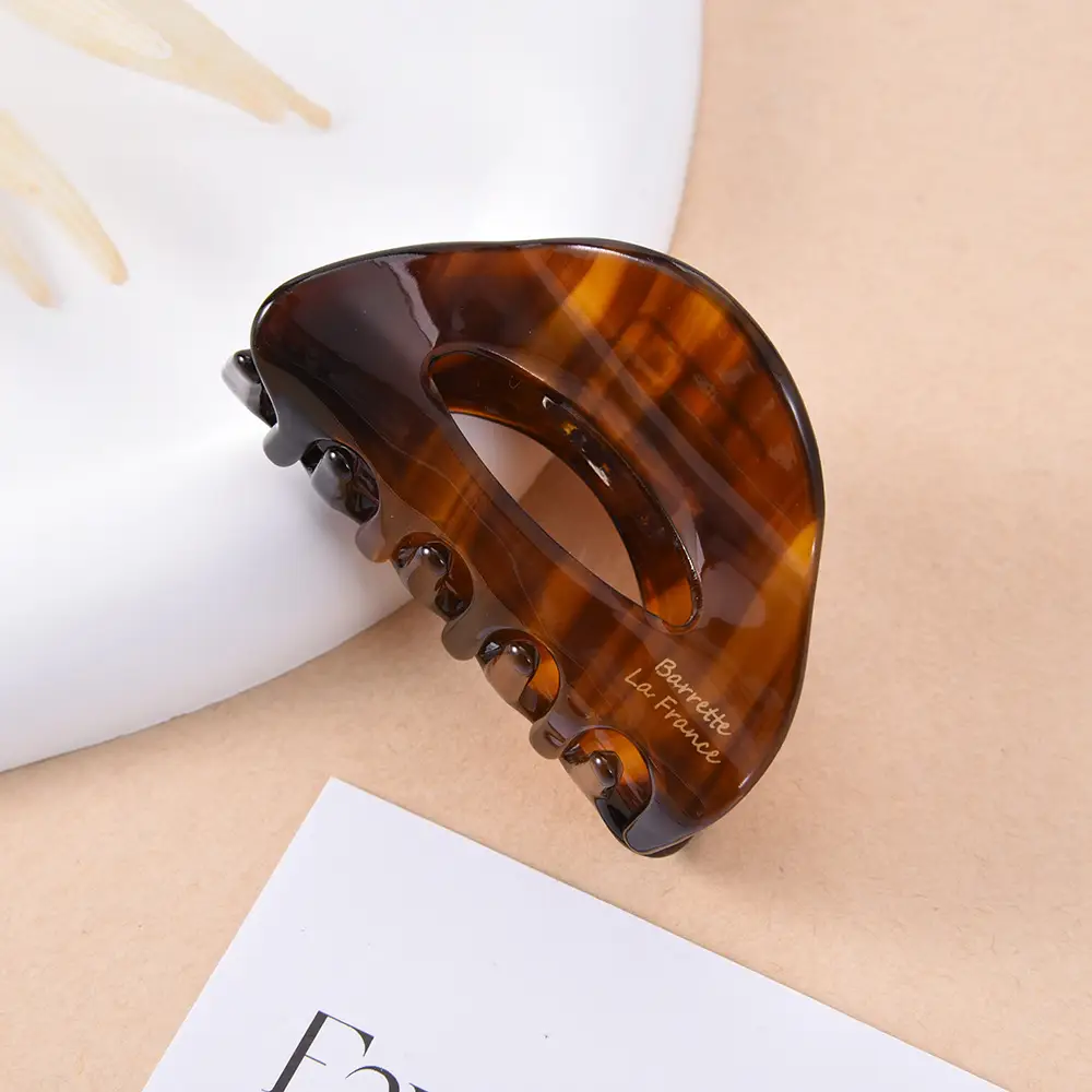 French Acetate Hairpin Retro Hawksbill Color Medium Hair Clip - Image 51