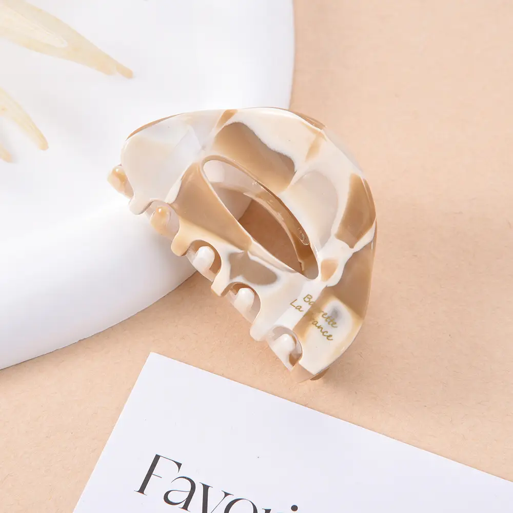 French Acetate Hairpin Retro Hawksbill Color Medium Hair Clip - Image 52