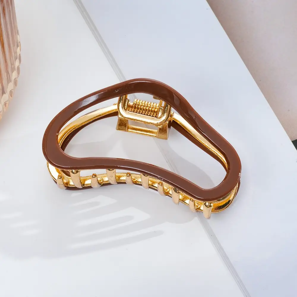 French Acetate Hairpin Retro Hawksbill Color Medium Hair Clip - Image 58