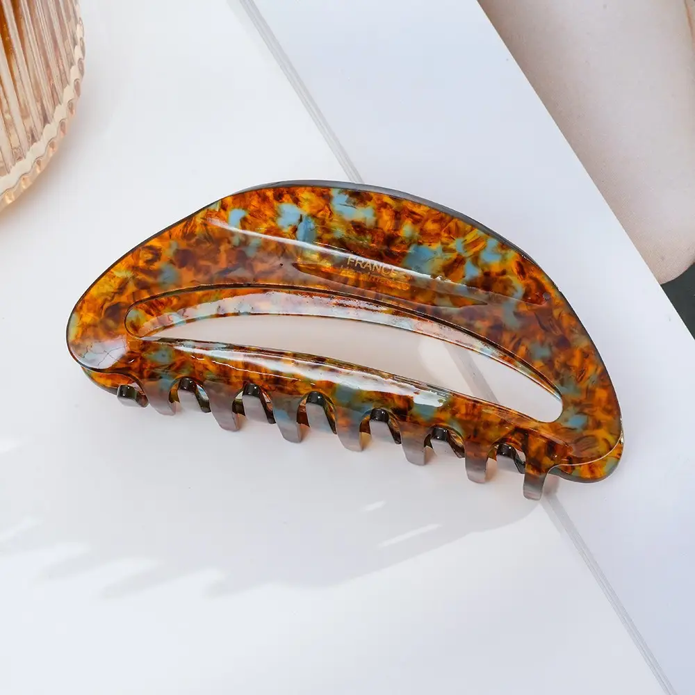 French Acetate Hairpin Retro Hawksbill Color Medium Hair Clip - Image 61