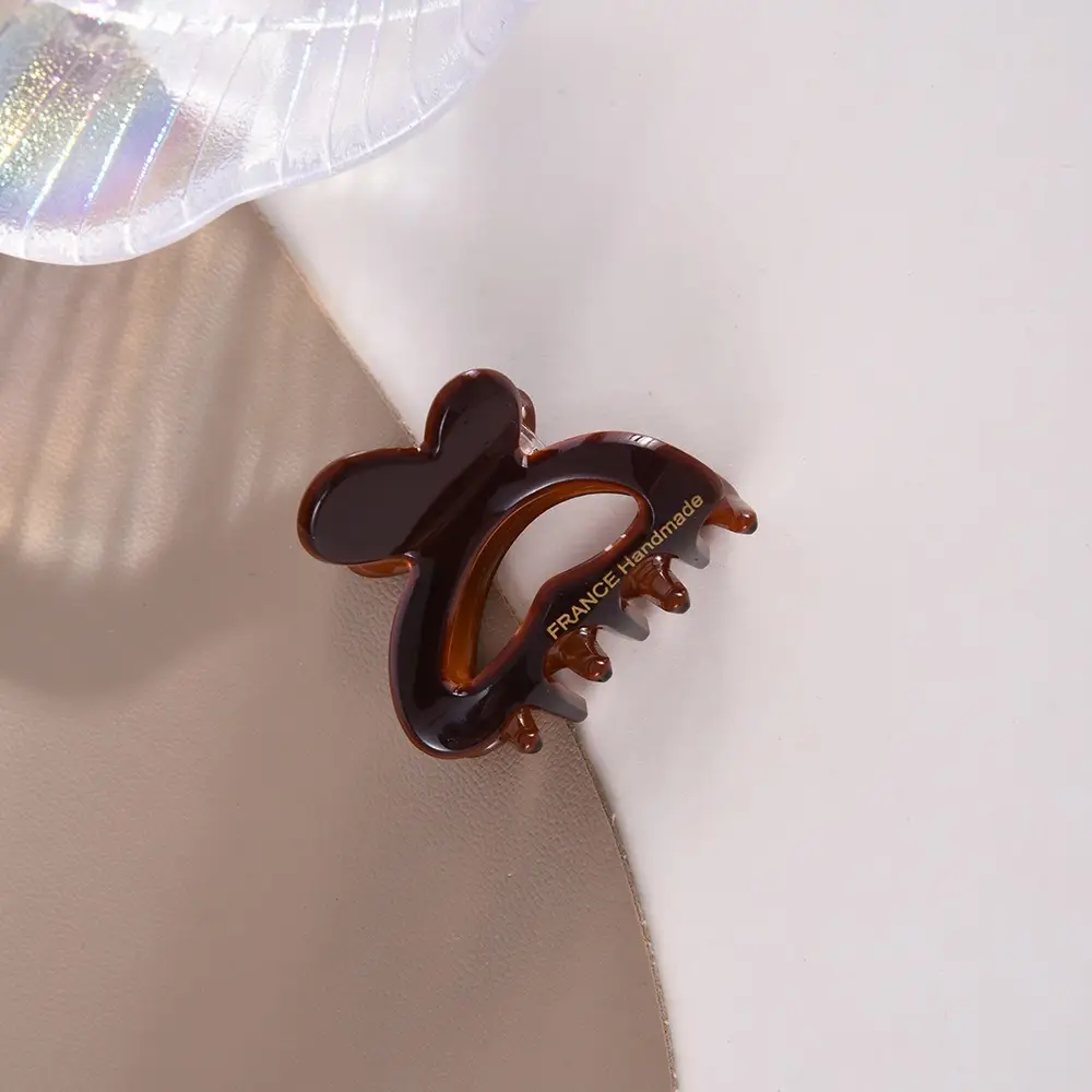 French Acetate Hairpin Retro Hawksbill Color Medium Hair Clip - Image 7