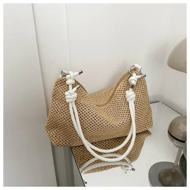 Women's Straw Woven Shoulder Bag Summer 2023 — feature 15