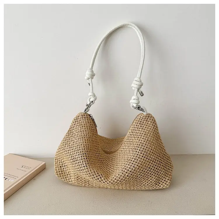 Women's Straw Woven Shoulder Bag Summer 2023 — feature 18